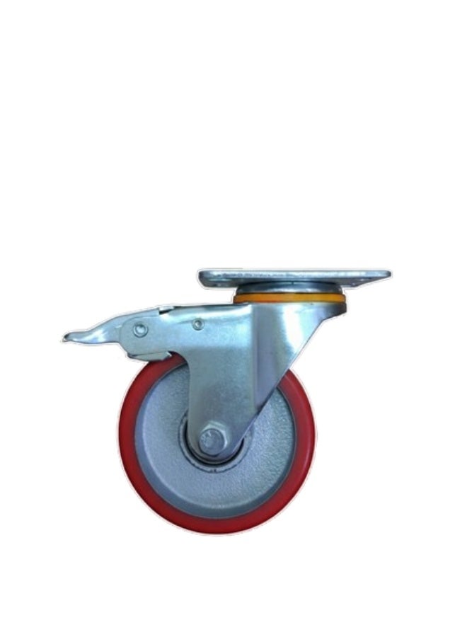 PU CASTER WHEEL 5" SWIVEL PACK OF 4 - Image 3